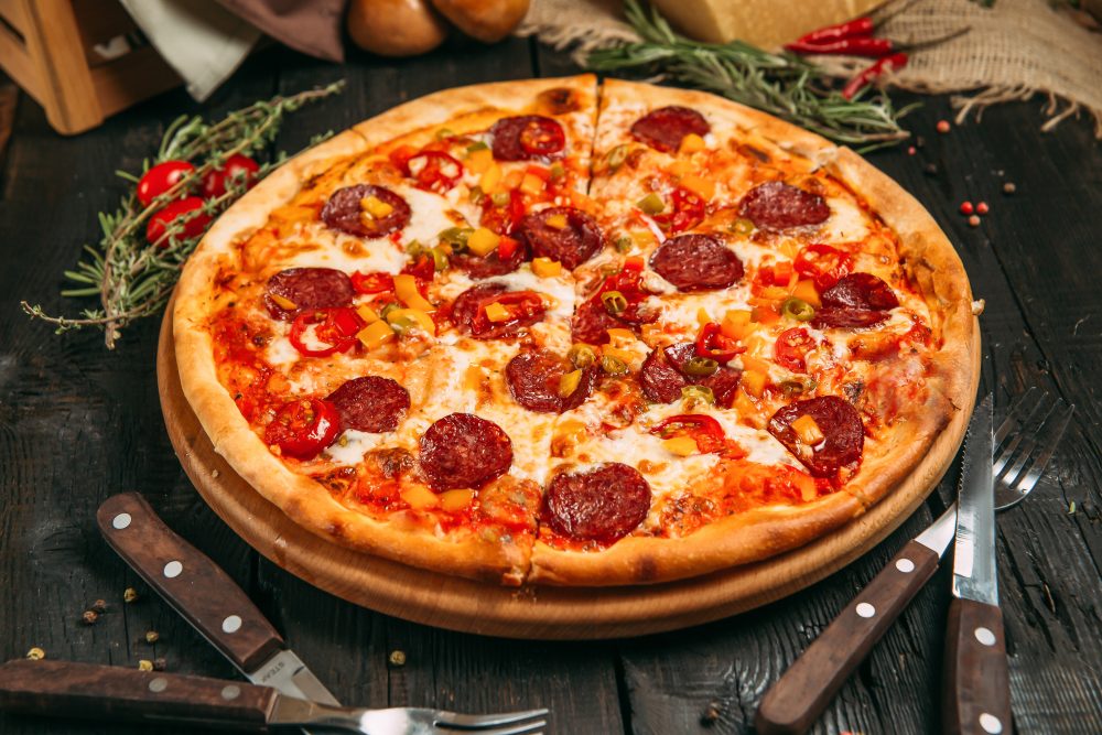 Husets salat pizza — København